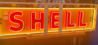 Shell strip sign neon