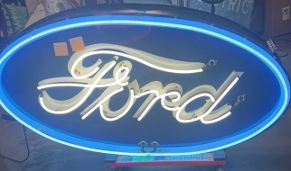 Ford oval double-sided neon