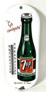 7UP Fully French Ca Ravigote Porcelain Thermometer