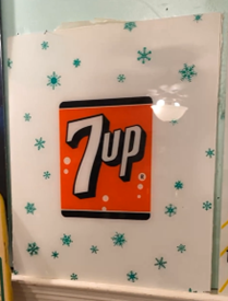 7Up Plastic Light Up Insert Panel Sign