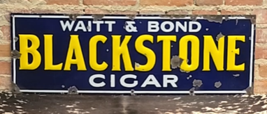 Blackstone Cigar Waitt and Bond SSP Embossed Porcelain