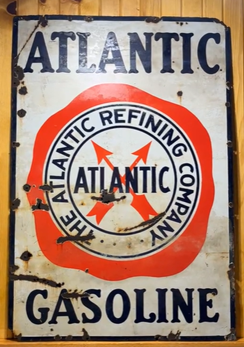 Atlantic Refining Company Gasoline SSP Sign