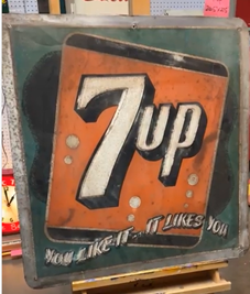 7Up You Like It It Likes You SST Embossed Sign