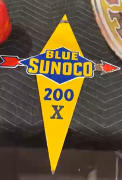 Blue Sunoco 200 X Yellow Background SSP Pump Plate