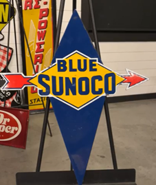 Blue Sunoco Arrow Larger Size SSP Pump Plate