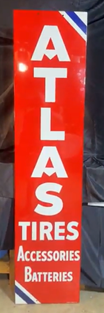 Atlas Tires Accessories Batteries Vertical SST Sign