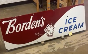 Borden’s Ice Cream Elsie SSP Cookie Cutter Sign