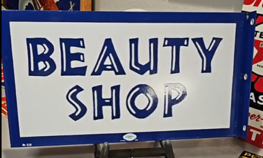 Beauty Shop DSP Flange Sign