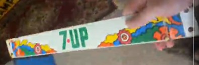 7 Up Peter Max Style SST Door Push