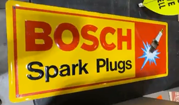 Bosch Spark Plugs Embossed SST Sign