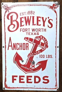 19 Bewley’s Anchor Feeds Fort Worth Texas SSP Sign