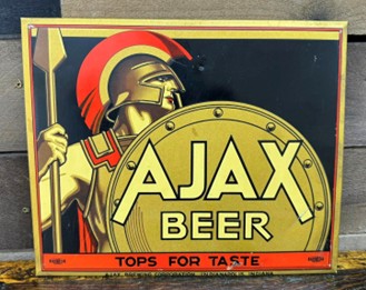 Ajax Beer Tops for Taste Indianapolis Indiana TOC Sign