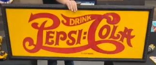 Drink Pepsi-Cola Double Dot 56 Inch Sign