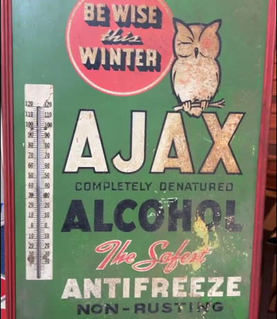 Ajax Alcohol the Safest Anti-Freeze SST Tube Thermometer