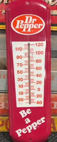 Dr Pepper Be a Pepper SST Tube Thermometer