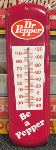 Dr Pepper Be a Pepper SST Tube Thermometer