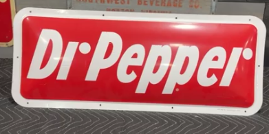 Dr Pepper Convex SST 30 Inch SST Sign