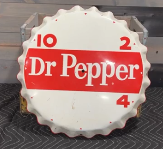 Dr Pepper 10 2 4 Plastic Clock no Mechanism