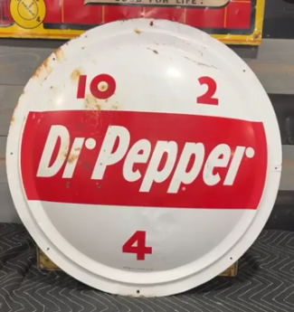 Dr Pepper 10 2 4 Convex 23 Inch Round SST Sign