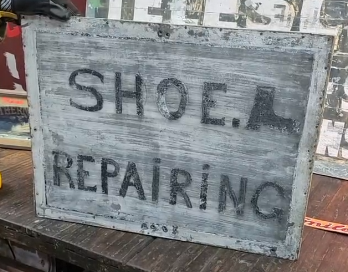 Shoe Repairing SST Sign