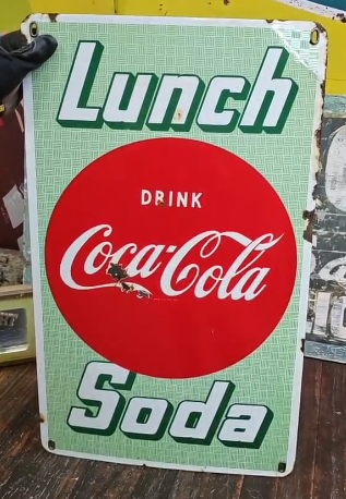 Drink Coca-Cola Lunch Soda SSP Sign