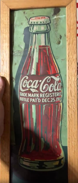 Coca-Cola Christmas Bottle SST Sign