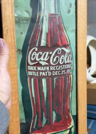 Coca-Cola Christmas Bottle SST Sign