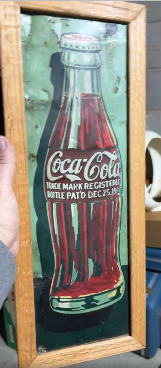 Coca-Cola Christmas Bottle SST Sign