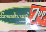 Fresh Up with 7Up Embossed SST Sign