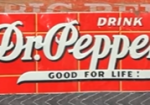 Dr. Pepper Good for Life Red Bricks SST Sign