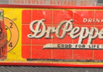 Drink Dr. Pepper Good For Life 10 2 4 Behind Bottle SST Sign