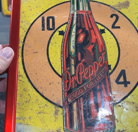 Drink Dr. Pepper Good For Life 10 2 4 Behind Bottle SST Sign