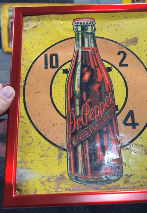 Drink Dr. Pepper Good For Life 10 2 4 Behind Bottle SST Sign