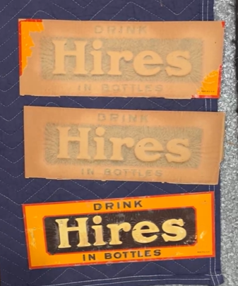 Hires Root Beer in Bottles SST Embossed Sign