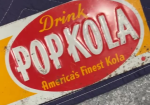 Pop Kola Drive In SST Embossed Sign