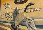 Gettelman Beer with Geese Composite Plastic Molded Sign