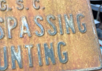 MBGSC No Trespassing No Hunting SST Embossed Sign