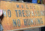 MBGSC No Trespassing No Hunting SST Embossed Sign