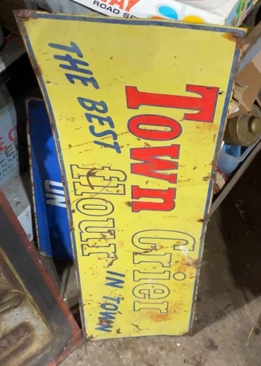 Town Crier the Best Flour in Town SST Sign