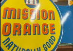 Mission Orange Naturally Good DST Flange Sign