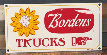 Bordens Trucks with Elsie SST Sign