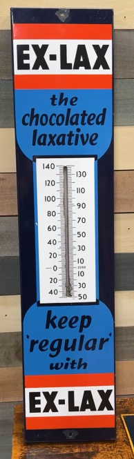 Ex-Lax the Chocolate Laxative SSP Tube Thermometer