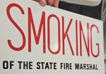 No Smoking by Order of the Fire Marshal DSP Flange Sign