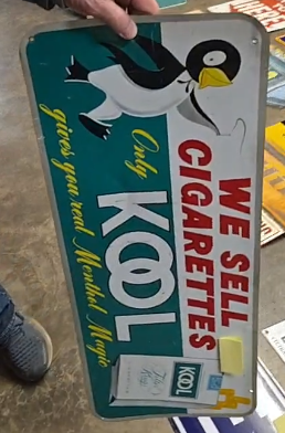 Kool Cigarettes Gives You Real Menthol Magic SST Sign