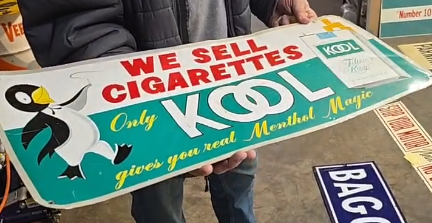 Kool Cigarettes Gives You Real Menthol Magic SST Sign