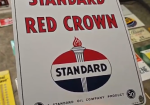 Standard Red Crown Standard Oil Company SSP Pump Plate