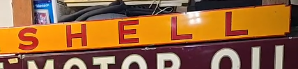 Shell Gasoline Single Sided Horizontal Strip Sign