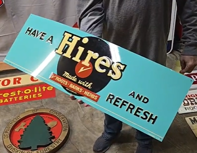 Have a Hires and Refresh SST Embossed 1949 Sign