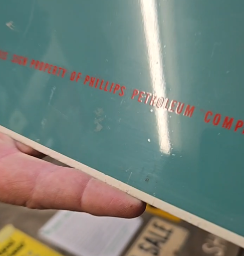 Phillips 66 Petroleum Flying A Transitional Clean Rest Room DST Sign