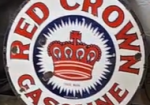 Red Crown Gasoline DSP Sign